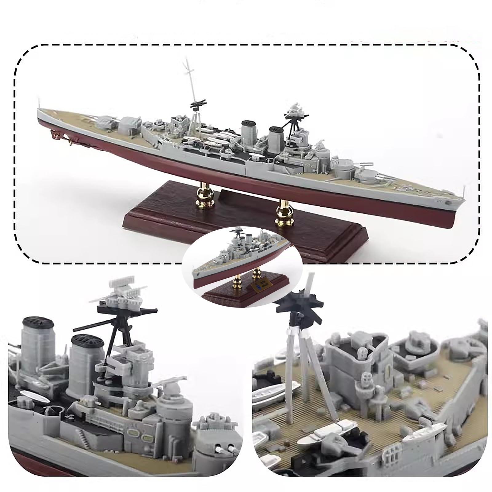 Amazon.com: LBYBF 1/700 Warship British Admiral-Class Cruiser HMS
